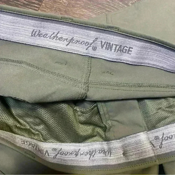 Waterproof vintage casual mens‎ flex pants 38wx32 olive green - Picture 5 of 7